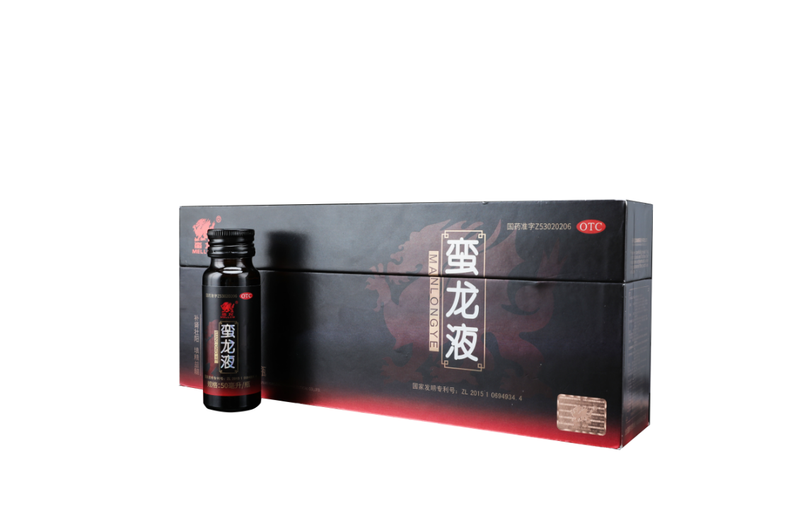 Manlong Liquid product box and bottle